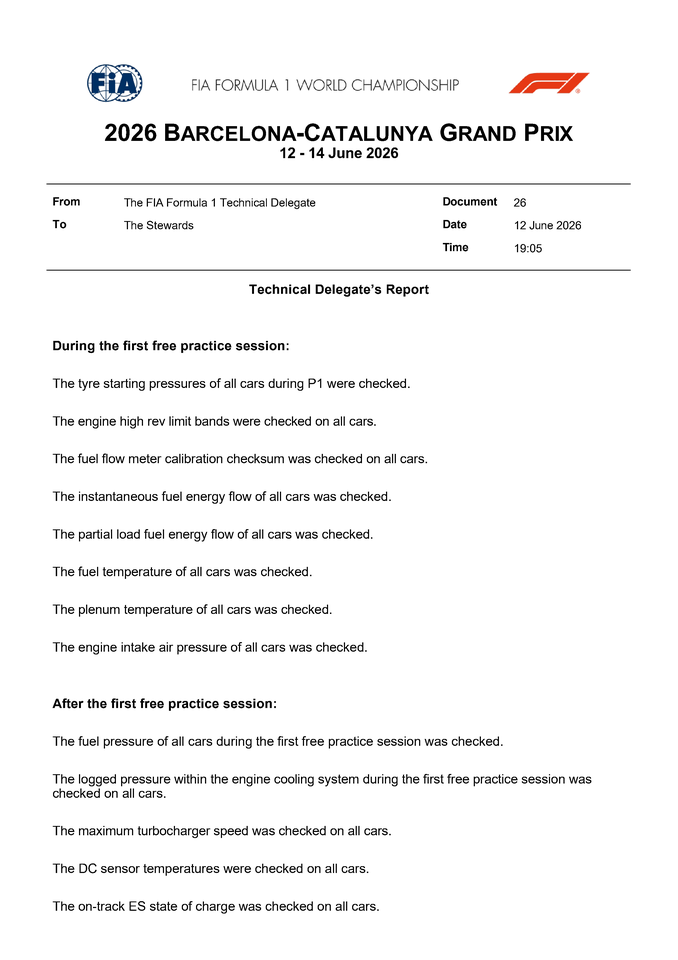 Thumbnail for Doc 26 - FP1 and FP2 Scrutineering