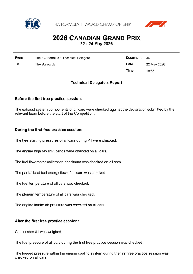 Thumbnail for Doc 34 - P1 and Sprint Qualifying Scrutineering