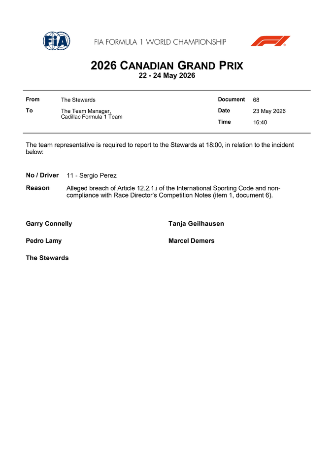 Thumbnail for Doc 68 - Summons - Car 11 - Alleged incident with car 14