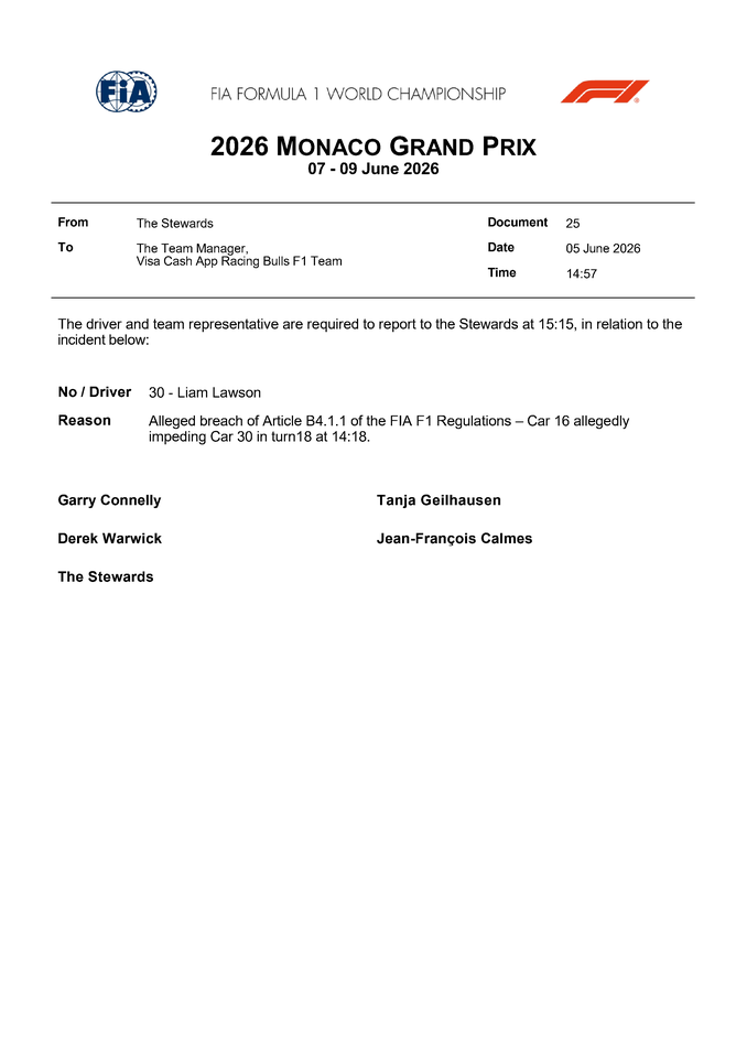 Thumbnail for Doc 25 - Summons - Car 30 - Alleged incident with car 16
