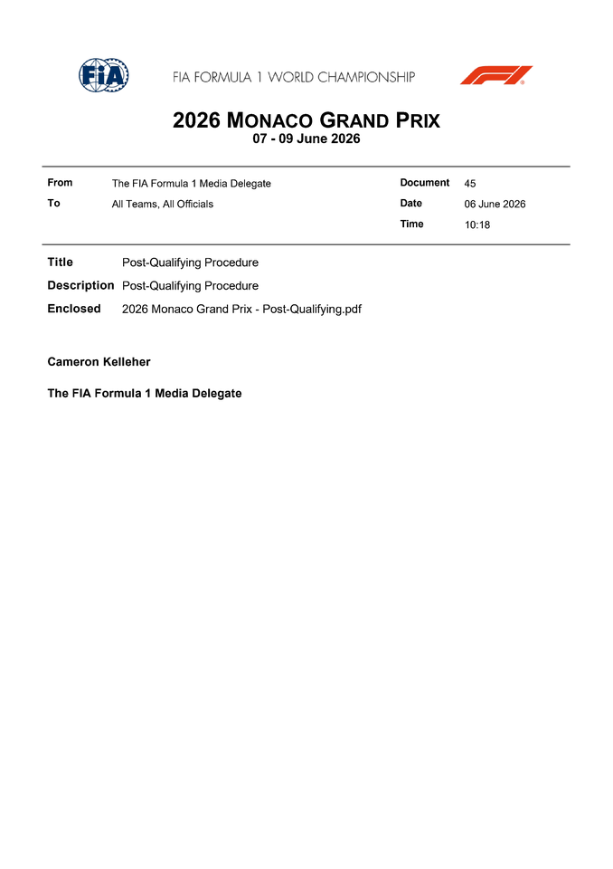 Thumbnail for Doc 45 - Post-Qualifying Procedure